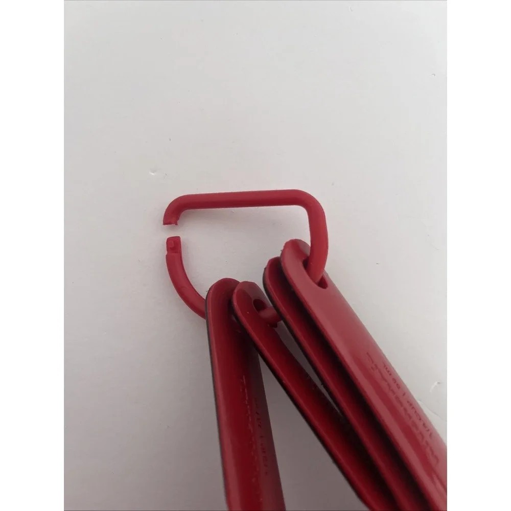 Kitchen Aid Measuring Cups and‎ Spoons Bundle Red EUC Please Read Description